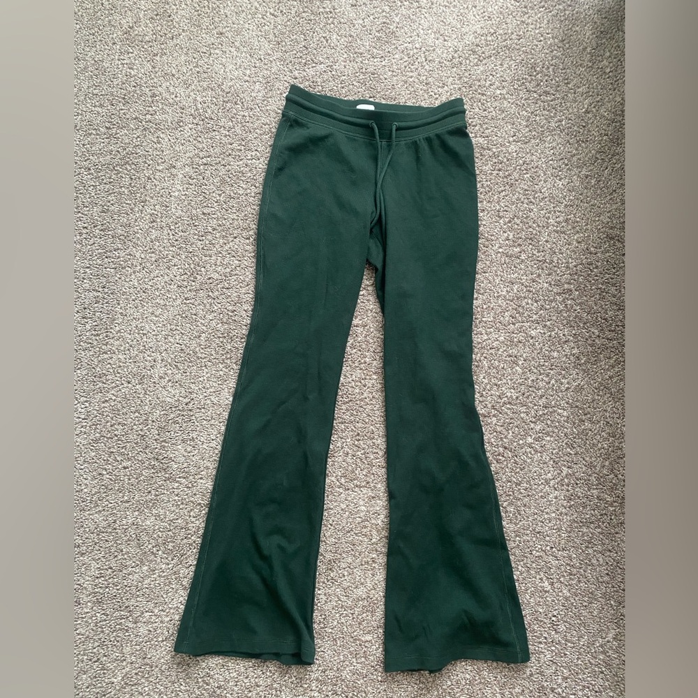 Green Flared Bottoms
